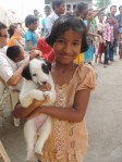 TMF girl with puppy