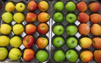 Each apple is delicious. Which would you choose?